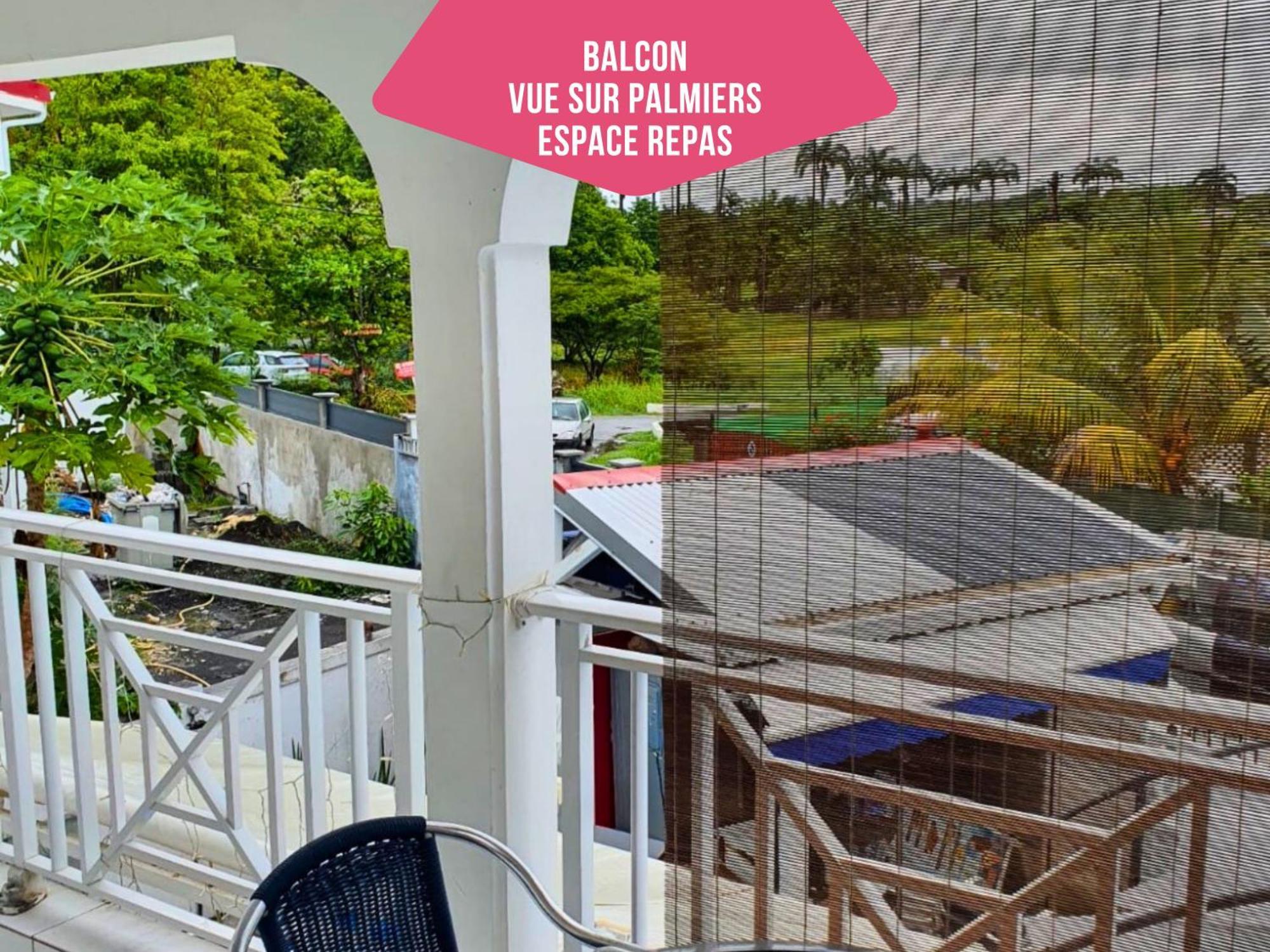 Le Sable Bleu - Evasion Tropicale A Sainte-Anne - Plage 5Min - Piscine - Parking - Logement Climatise - Vue Sur Les Palmiers - Parfait Pour Sejours En Famille Ou Entre Amis 外观 照片